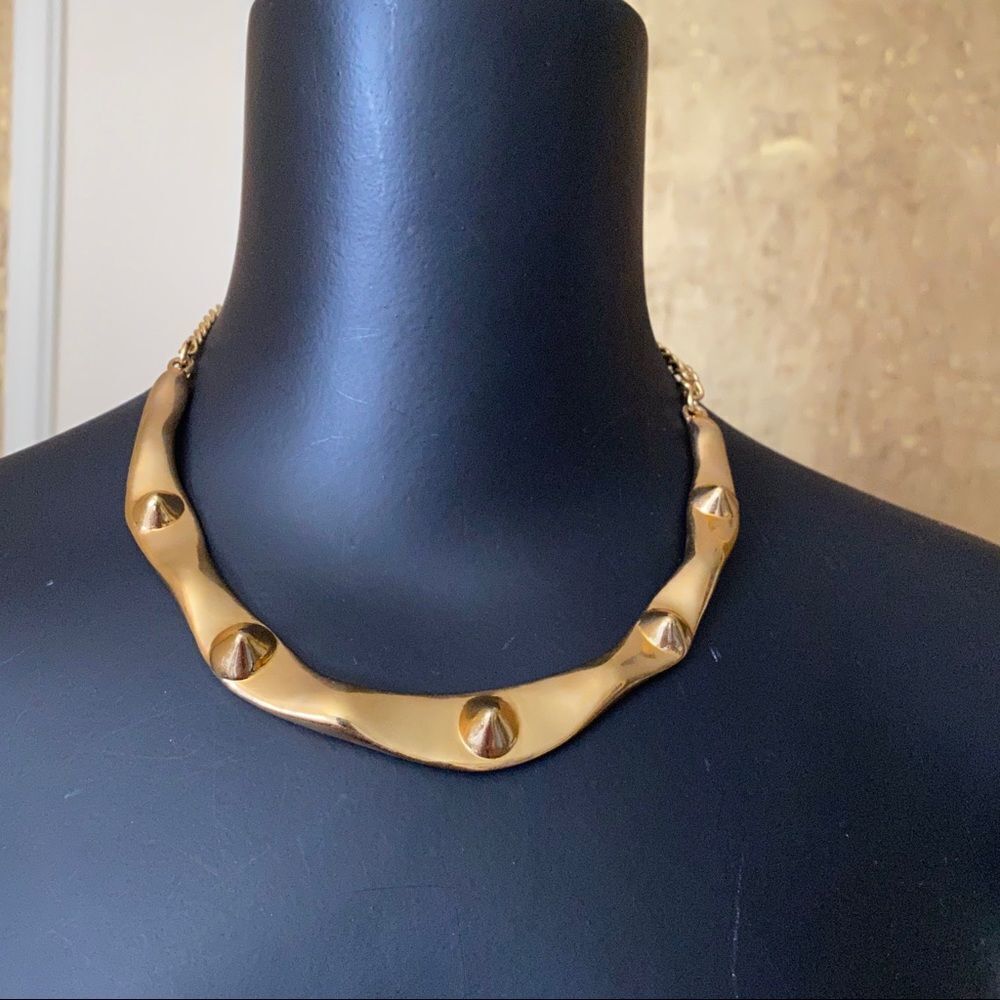 Sequin gold necklace - Picture 2 of 5